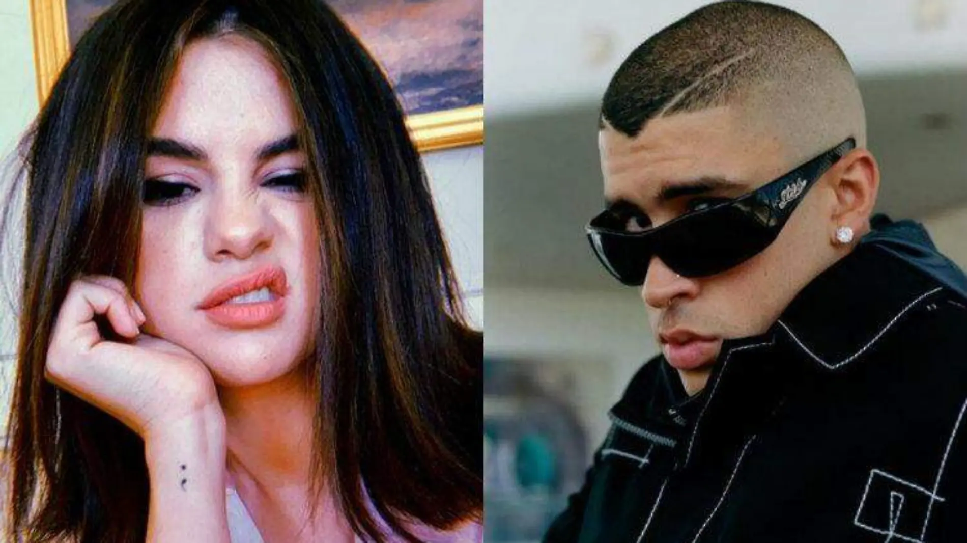 collage selena bad bunny insta